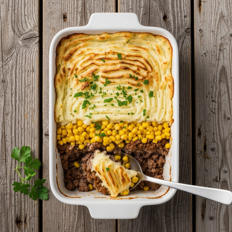 Format Familial – Pâté chinois  1,2 kg (3 à 4 portions)