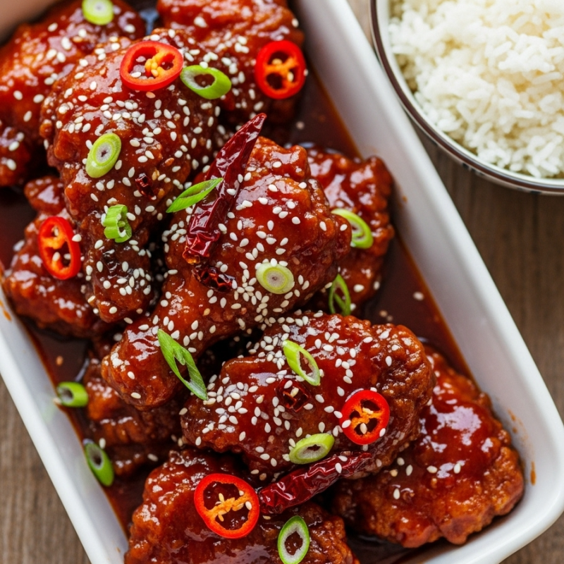 Extra – Poulet Général Tao – 300 g (1 portion)