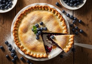 Tarte aux bleuets maison 8 po.