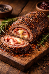 Format Familial – Roulade de bœuf poivre, érable & chipotle – 1,2 kg (3 à 4 portions)