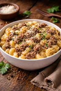 Format familiale - Mac’n cheese à la saucisse italienne – 1,2 kg (3 à 4 portions)