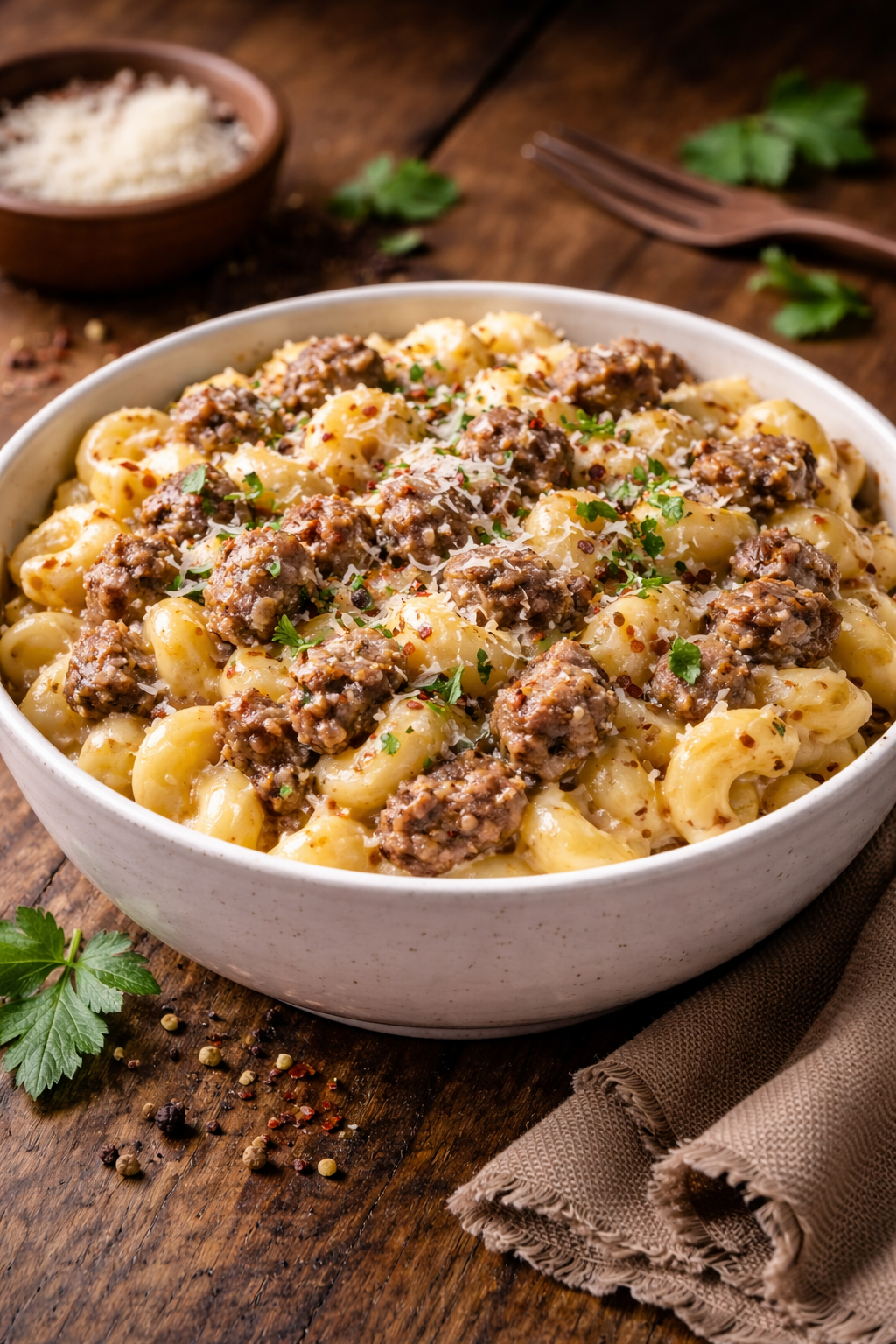 Extra familiale - Mac’n cheese à la saucisse italienne – 1,2 kg (3 à 4 portions)